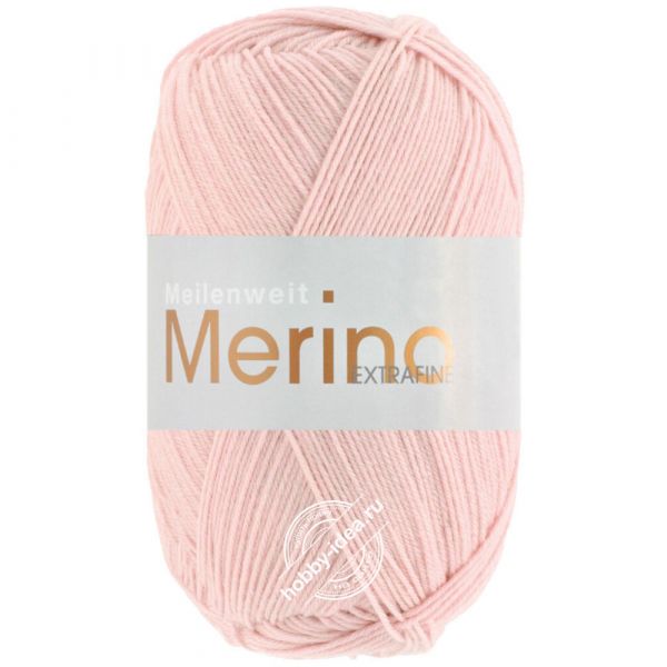 Lana Grossa Meilenweit 100 Merino Extrafine 2434 Бледная роза из категории Lana Grossa Meilenweit 100 Merino Extrafine