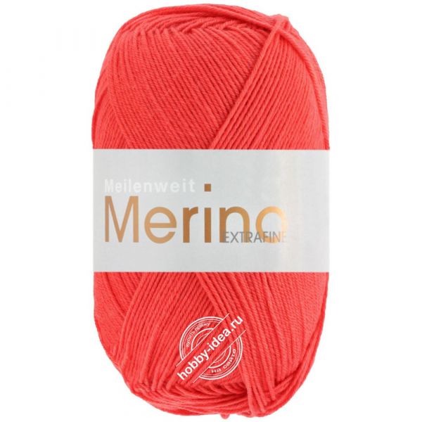 Lana Grossa Meilenweit 100 Merino Extrafine 2438 Ярко-красный из категории Lana Grossa Meilenweit 100 Merino Extrafine