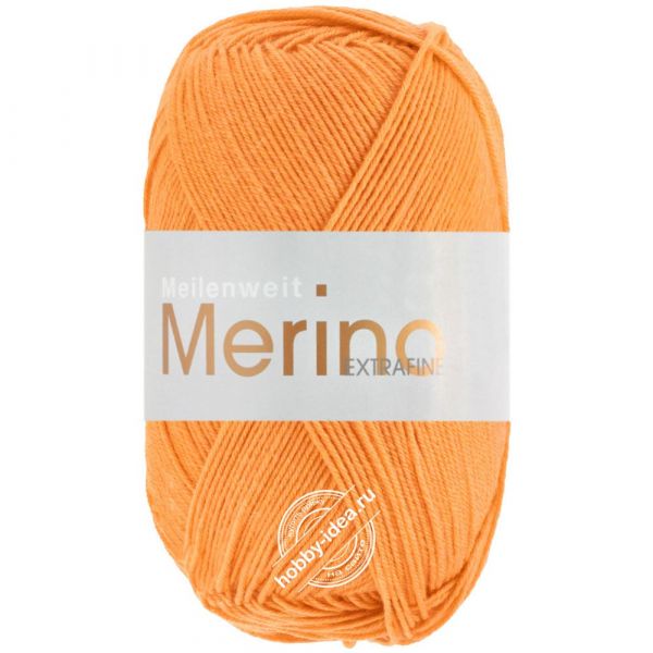 Lana Grossa Meilenweit 100 Merino Extrafine 2439 Оранжевый из категории Lana Grossa Meilenweit 100 Merino Extrafine
