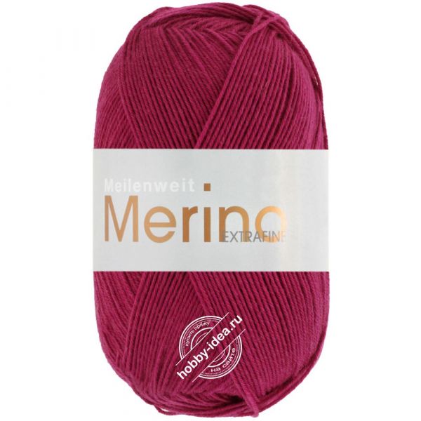 Lana Grossa Meilenweit 100 Merino Extrafine 2442 Винный из категории Lana Grossa Meilenweit 100 Merino Extrafine