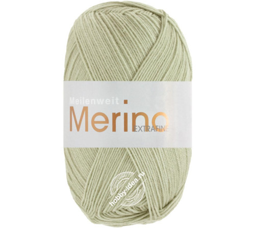 Lana Grossa Meilenweit 100 Merino Extrafine 2446 Пастельно-зелёный
