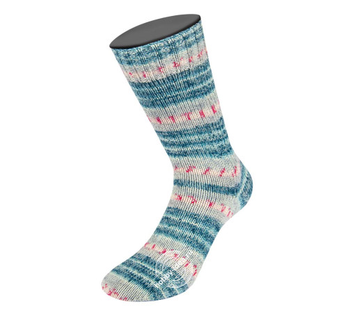 Lana Grossa Meilenweit 100 Merino Extrafine Bella 4502 Сине-розовый