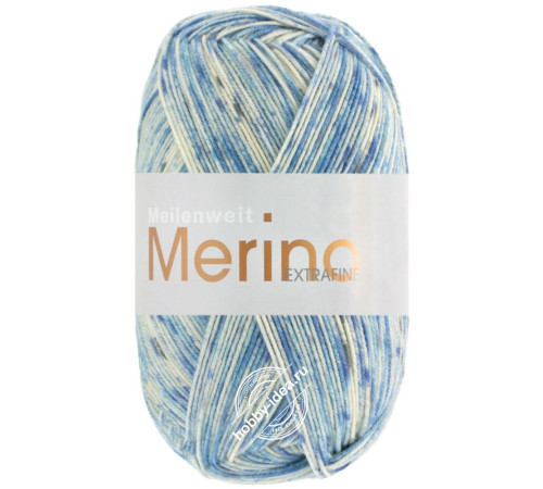 Lana Grossa Meilenweit 100 Merino Extrafine Bella 4504 Голубой