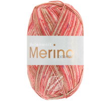Lana Grossa Meilenweit 100 Merino Extrafine Bella 4505 Красно-бежевый