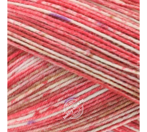 Lana Grossa Meilenweit 100 Merino Extrafine Bella 4505 Красно-бежевый
