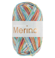Lana Grossa Meilenweit 100 Merino Extrafine Bella 4506 Сине-оранжевый