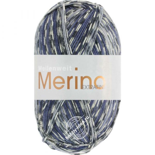 Lana Grossa Meilenweit 100 Merino Extrafine Denim Mix 2602 из категории Lana Grossa Meilenweit 100 Merino Extrafine Denim Mix