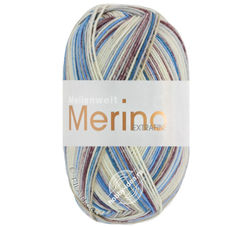 Lana Grossa Meilenweit 100 Merino Extrafine Denim Mix 2605