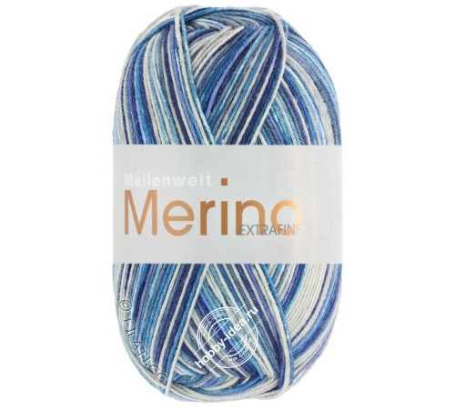Lana Grossa Meilenweit 100 Merino Extrafine Denim Mix 2607