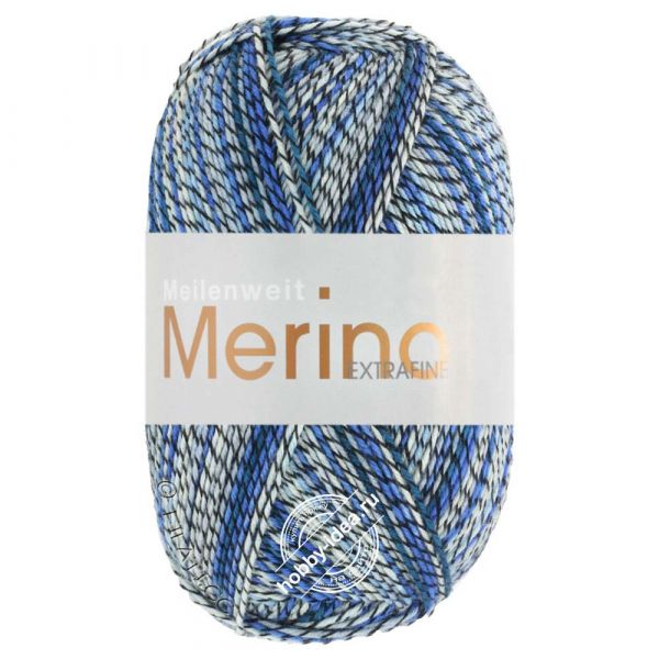 Lana Grossa Meilenweit 100 Merino Extrafine Denim Mix 2608 из категории Lana Grossa Meilenweit 100 Merino Extrafine Denim Mix