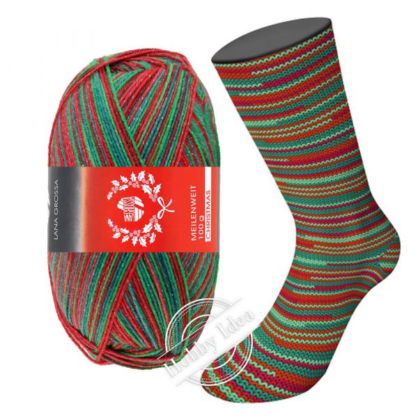 Lana Grossa Meilenweit 100 Merino Christmas Lurex 6794 из категории Lana Grossa Meilenweit 100 Merino Christmas Lurex