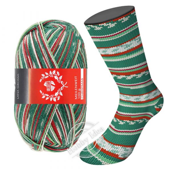 Lana Grossa Meilenweit 100 Merino Christmas Lurex 6795 из категории Lana Grossa Meilenweit 100 Merino Christmas Lurex