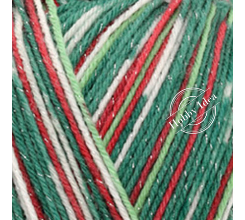 Lana Grossa Meilenweit 100 Merino Christmas Lurex 6795