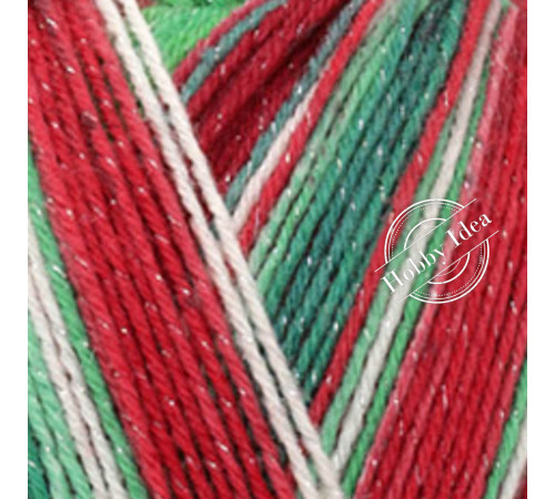 Lana Grossa Meilenweit 100 Merino Christmas Lurex 6796