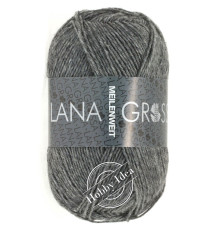 Lana Grossa Meilenweit 50 1104 Серый меланж