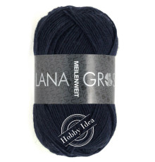Lana Grossa Meilenweit 50 1141 Синие чернила