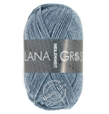 Lana Grossa Meilenweit 50 1302 Серый джинс меланж