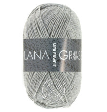 Lana Grossa Meilenweit 50 1346 Нежно-серый меланж