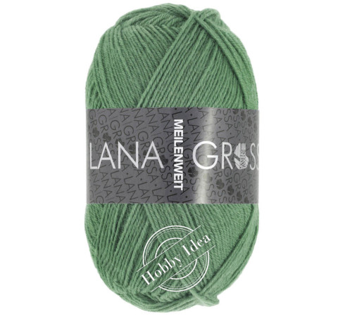 Lana Grossa Meilenweit 50 1377 Серо-зелёный