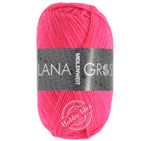 Lana Grossa Meilenweit 50 1398 Неоновый розовый