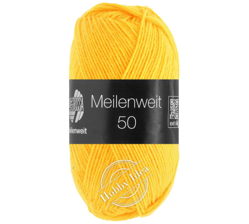 Lana Grossa Meilenweit 50 1421 Ярко жёлтый