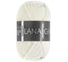 Lana Grossa Meilenweit 50 Cashmere 01 Белый