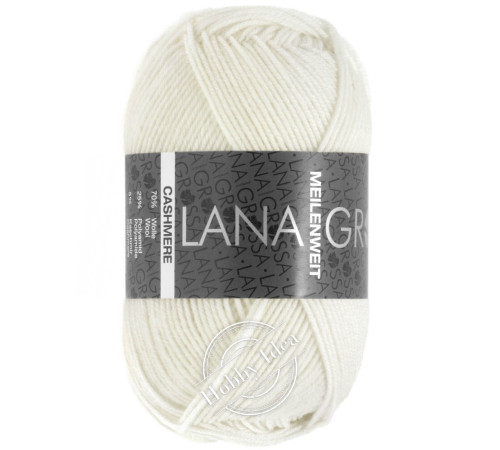 Lana Grossa Meilenweit 50 Cashmere 01 Белый