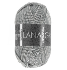 Lana Grossa Meilenweit 50 Cashmere 02 Серый меланж
