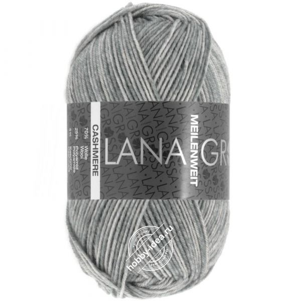 Lana Grossa Meilenweit 50 Cashmere 02 Серый меланж из категории Lana Grossa Meilenweit 50 Cashmere