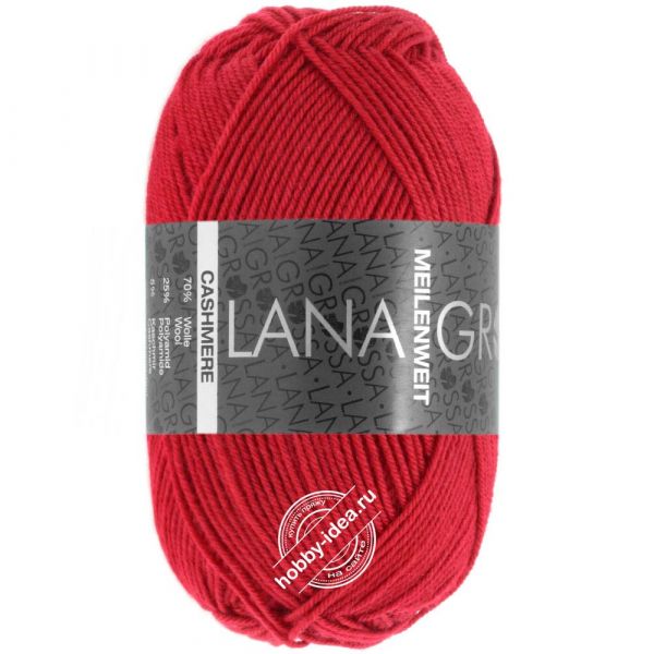 Lana Grossa Meilenweit 50 Cashmere 06 Красный из категории Lana Grossa Meilenweit 50 Cashmere