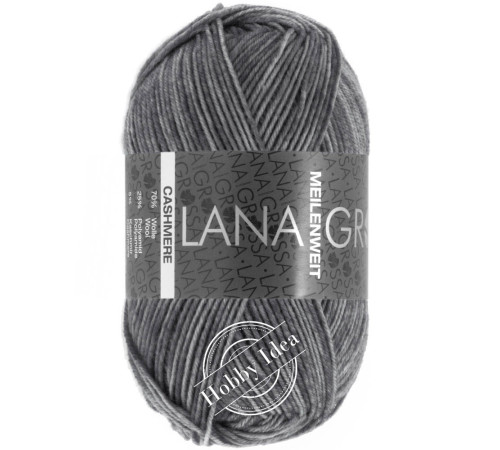 Lana Grossa Meilenweit 50 Cashmere 07 Тёмно-серый
