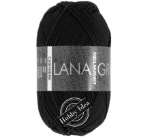 Lana Grossa Meilenweit 50 Cashmere 08 Чёрный