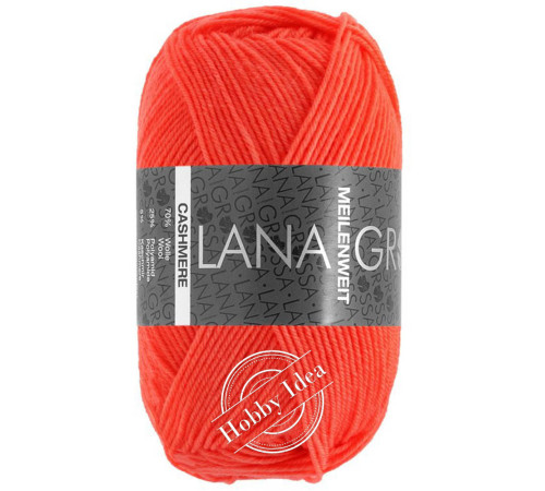 Lana Grossa Meilenweit 50 Cashmere 67 Яркий коралловый