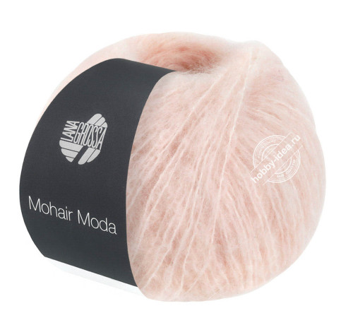 Lana Grossa Mohair Moda 010 Бледно-розовый*