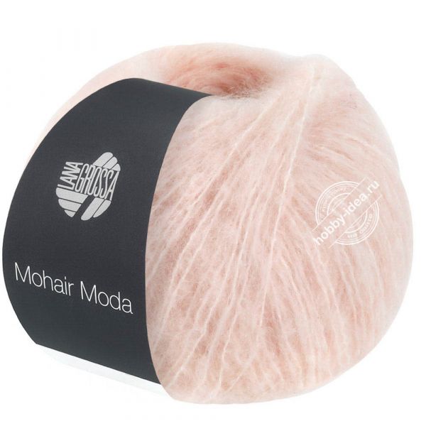 Lana Grossa Mohair Moda 010 Бледно-розовый из категории Lana Grossa Mohair Moda