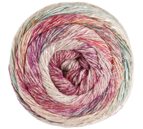 Lana Grossa Mosaico 005 Сливово-лососево-голубой