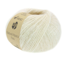 Lana Grossa Natural Alpaca Pelo 01 Белое сукно
