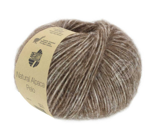 Lana Grossa Natural Alpaca Pelo 08 Тёмно-коричневый