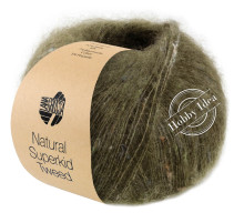 Lana Grossa Natural Superkid Tweed 616 Оливково-зеленый