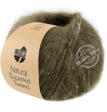 Lana Grossa Natural Superkid Tweed 616 Оливково-зеленый