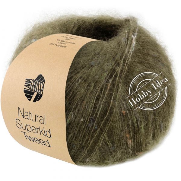 Lana Grossa Natural Superkid Tweed 616 Оливково-зеленый из категории Lana Grossa Natural Superkid Tweed