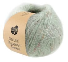 Lana Grossa Natural Superkid Tweed 617 Серо-зеленый
