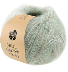 Lana Grossa Natural Superkid Tweed 617 Серо-зеленый
