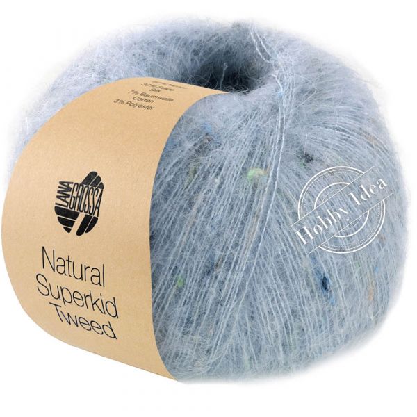 Lana Grossa Natural Superkid Tweed 618 Голубой из категории Lana Grossa Natural Superkid Tweed