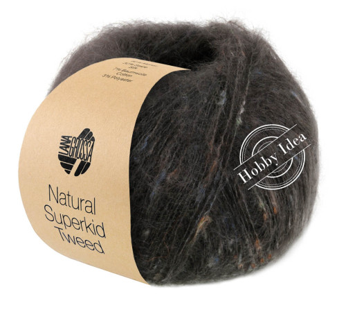 Lana Grossa Natural Superkid Tweed 624 Тёмно-серый