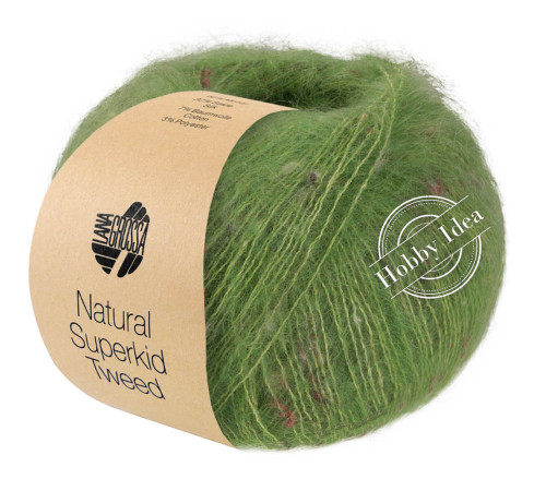 Lana Grossa Natural Superkid Tweed 633 Свежая зелень