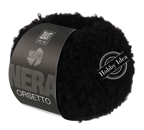 Lana Grossa Orsetto 015 Чёрный