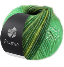 Lana Grossa Picasso 01 Зелёно-жёлтый