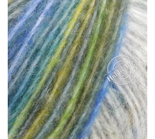 Lana Grossa Picasso 02 Серо-жёлто-голубой