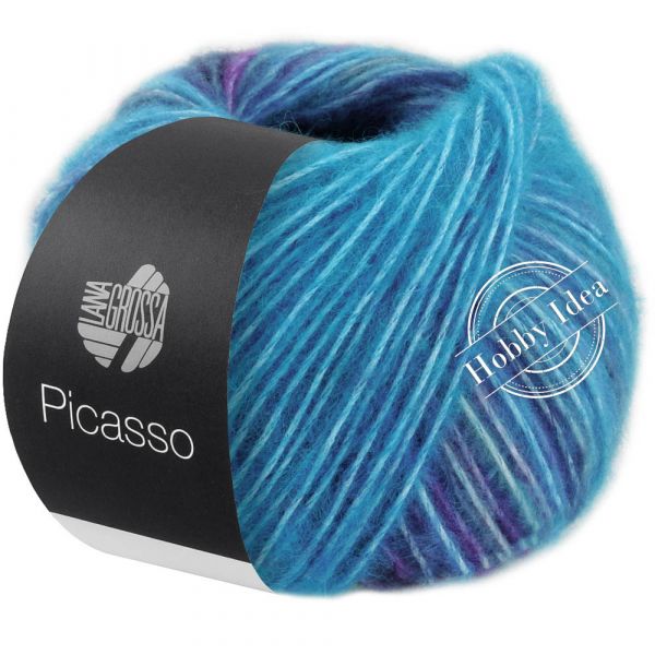 Lana Grossa Picasso 03 Фиолетово-голубой из категории Lana Grossa Picasso